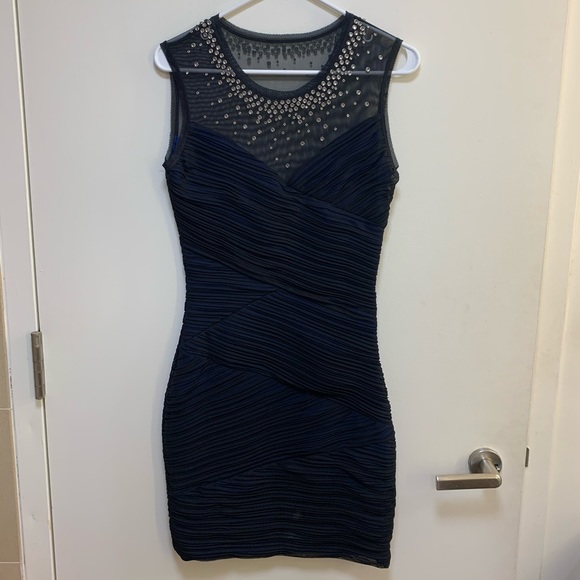 Blue/Black party dress - Picture 2 of 3